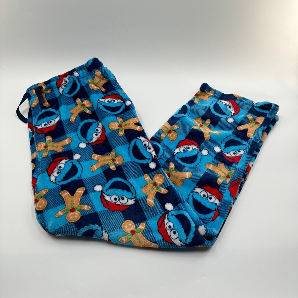 Cookie Monster Fleece Pajama Pants Size XL